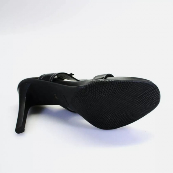 Prada like new black heel sandals size 10 - Picture 4 of 7